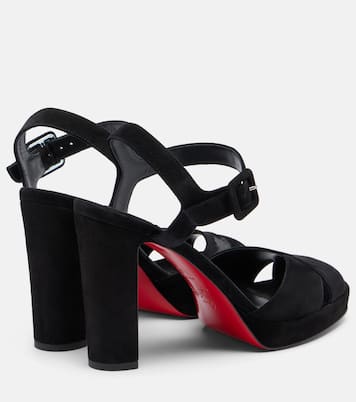 Sandali Cora 100 in suede | Christian Louboutin