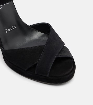 Sandali Cora 100 in suede | Christian Louboutin