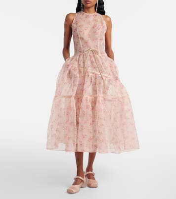 Verzierte Pumps Ballet Runner aus Satin | Simone Rocha