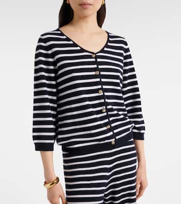 Striped cashmere cardigan | Jardin des Orangers