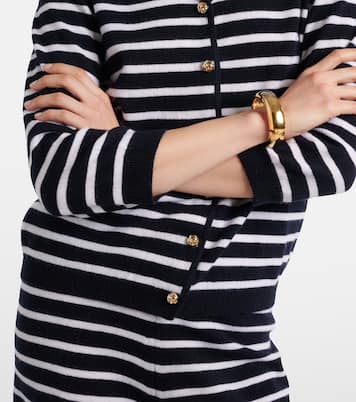 Striped cashmere cardigan | Jardin des Orangers