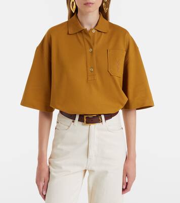 Cassandre cotton polo shirt | Saint Laurent