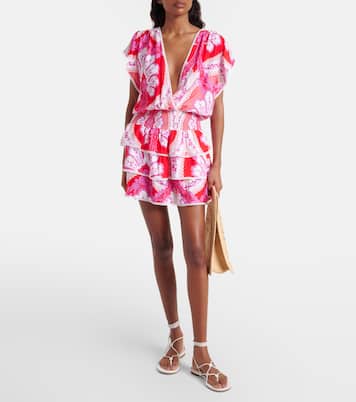 Jess printed tiered minidress | Melissa Odabash