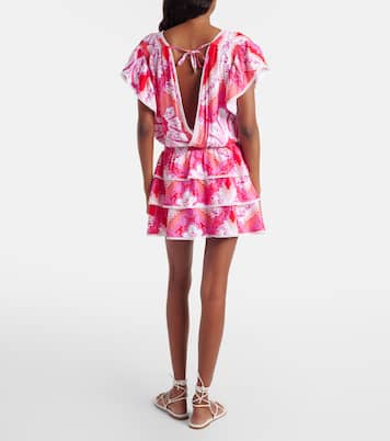 Jess printed tiered minidress | Melissa Odabash