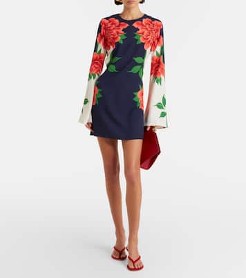 Bedrucktes Minikleid Supremes aus Satin | La DoubleJ