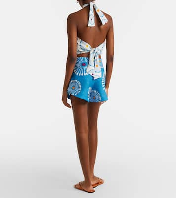 Bahamas floral linen shorts | Cala de la Cruz