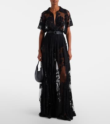 Hemdblusenkleid aus Spitze | Norma Kamali