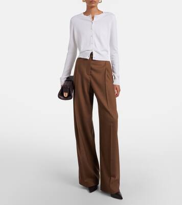 Virgin wool wide-leg pants | Oscar de la Renta