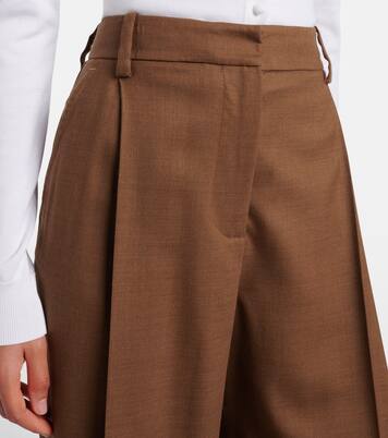 Virgin wool wide-leg pants | Oscar de la Renta