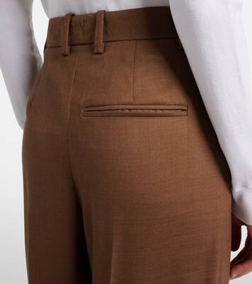 Virgin wool wide-leg pants | Oscar de la Renta