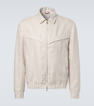 Blouson aus Leinen | Brunello Cucinelli