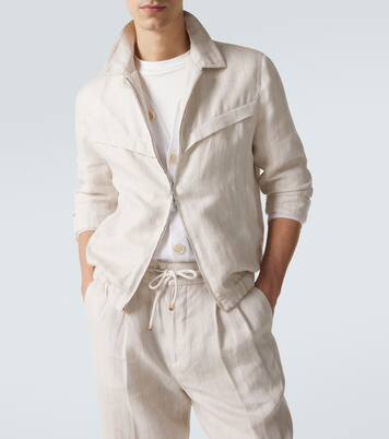 Blouson aus Leinen | Brunello Cucinelli