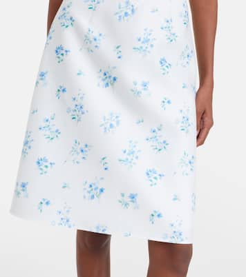 Floral halterneck cotton minidress | Shushu/Tong