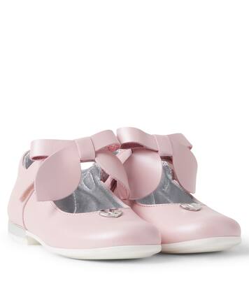 Bébé – Ballerines en cuir à nœud | Monnalisa