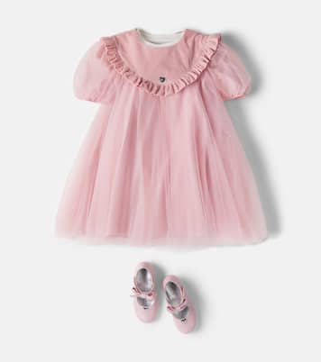 Bébé – Ballerines en cuir à nœud | Monnalisa