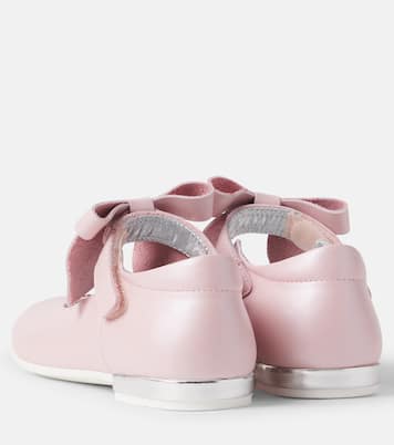 Bébé – Ballerines en cuir à nœud | Monnalisa