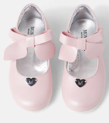 Bébé – Ballerines en cuir à nœud | Monnalisa