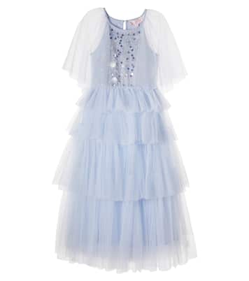 Abito Flutter Cape a balze in tulle | Tutu Du Monde