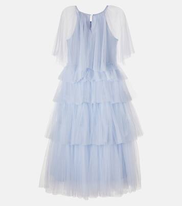 Abito Flutter Cape a balze in tulle | Tutu Du Monde