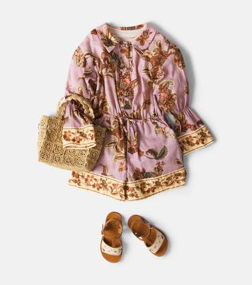 Aster floral cotton playsuit | Zimmermann Kids