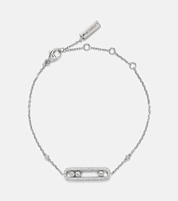 Pulsera Baby Move de oro blanco de 18 ct con diamantes | Messika