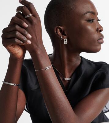 Pulsera Baby Move de oro blanco de 18 ct con diamantes | Messika