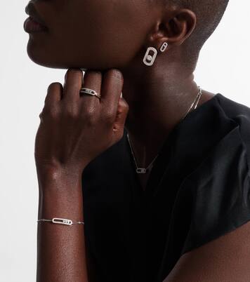 Pulsera Baby Move de oro blanco de 18 ct con diamantes | Messika