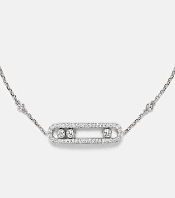 Pulsera Baby Move de oro blanco de 18 ct con diamantes | Messika