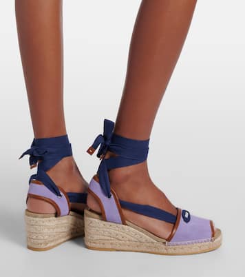 Lola suede espadrille wedges | Versace