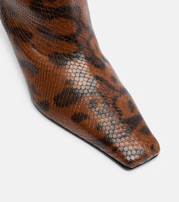 Snake-effect leather knee-high boots | Proenza Schouler
