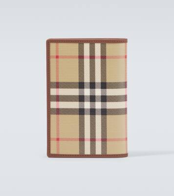 Burberry Check canvas passport holder | Burberry