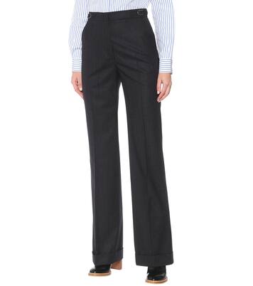 Pantalon Shipton évasé en laine mélangée | Gabriela Hearst