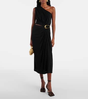 Stretch leather-trimmed mesh pumps | Bottega Veneta