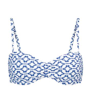 Haut de bikini bandeau Mykonos imprimé | Heidi Klein