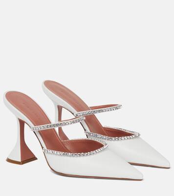Gilda embellished leather mules | Amina Muaddi