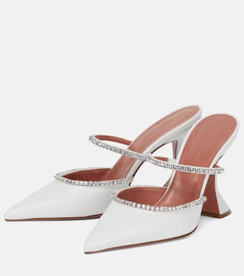 Gilda embellished leather mules | Amina Muaddi
