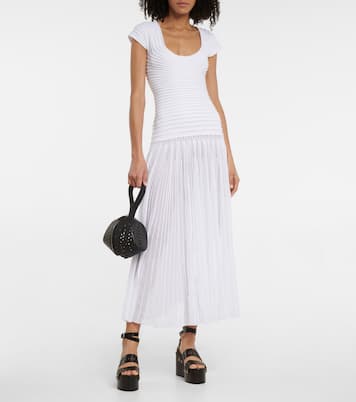 Sandales compensées en cuir | Alaïa