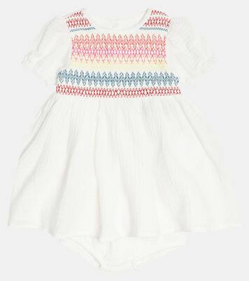Baby set of cotton dress and bloomers | Stella McCartney Kids
