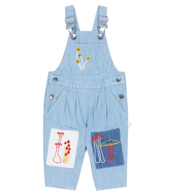 Baby embroidered denim overalls | Stella McCartney Kids