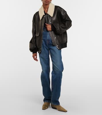 Lederjacke Shellar mit Shearling | Khaite