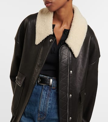 Lederjacke Shellar mit Shearling | Khaite