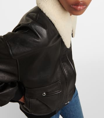 Lederjacke Shellar mit Shearling | Khaite
