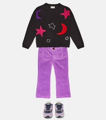 Intarsia virgin wool sweater | Il Gufo