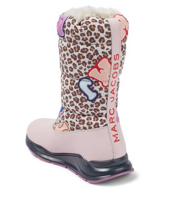 Leopard-printed snow boots | Marc Jacobs Kids