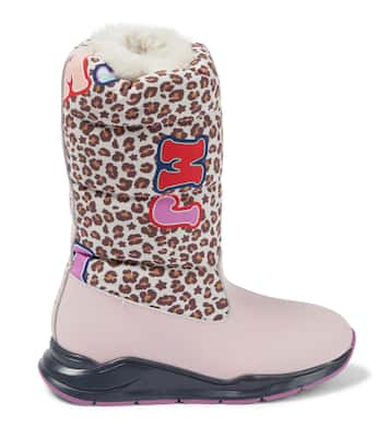 Leopard-printed snow boots | Marc Jacobs Kids