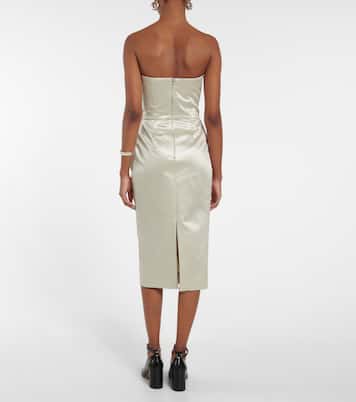 Robe midi en satin | Maison Margiela