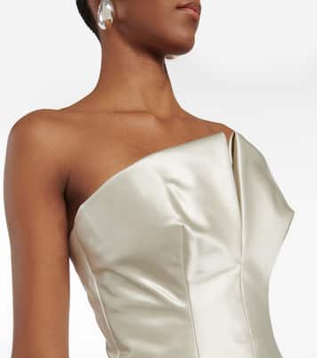 Robe midi en satin | Maison Margiela