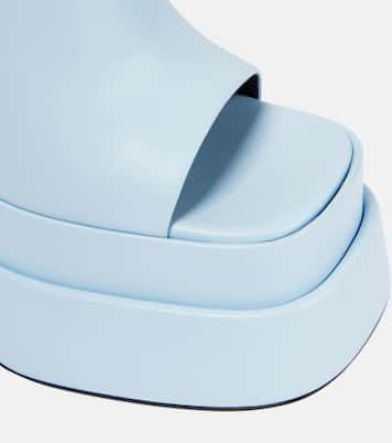 Plateau-Pantoletten aus Leder | Versace