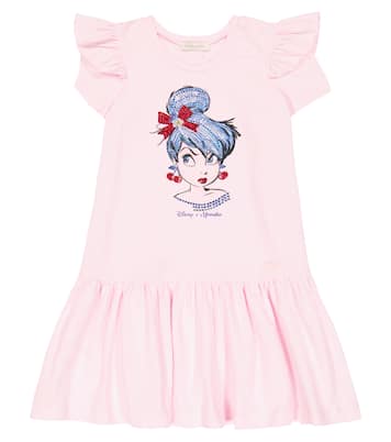 x Disney® embellished jersey dress | Monnalisa