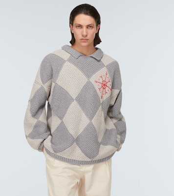 Embroidered cotton sweater | Adish